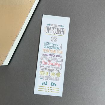 Christina Bookmark Gift - Overcomer - The Wee Sparrow