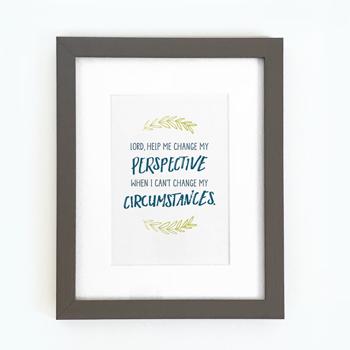 'Lord Help Me Change' by Emily Burger - Framed Print