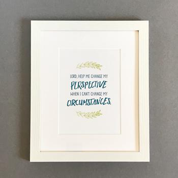 'Lord Help Me Change' by Emily Burger - Framed Print