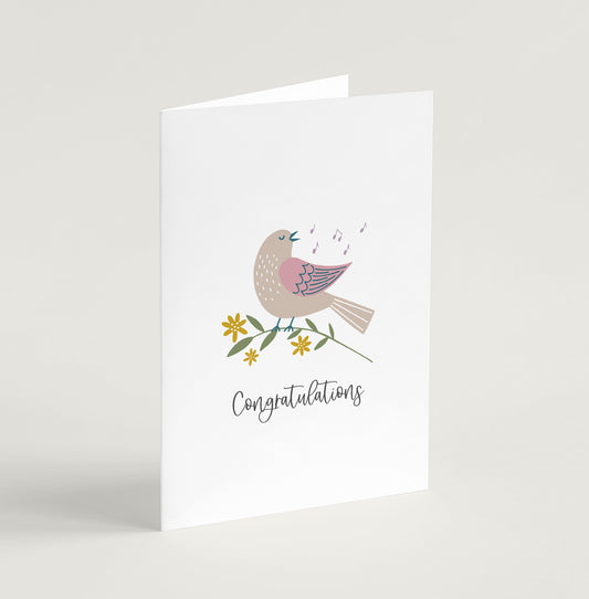 'Congratulations' (Birds of Joy) - Greeting Card