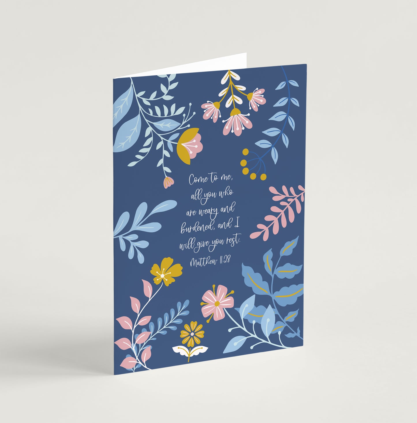 'Give You Rest' (Blooms) - Greeting Card