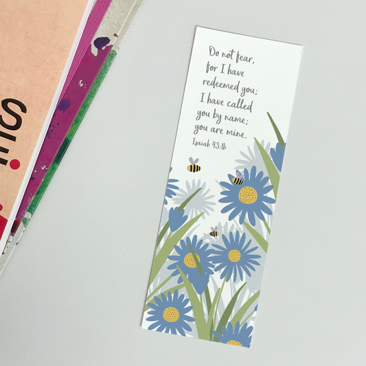 CHRISTIAN BOOKMARK GIFT - ISAIAH 43:1B - THE WEE SPARROW