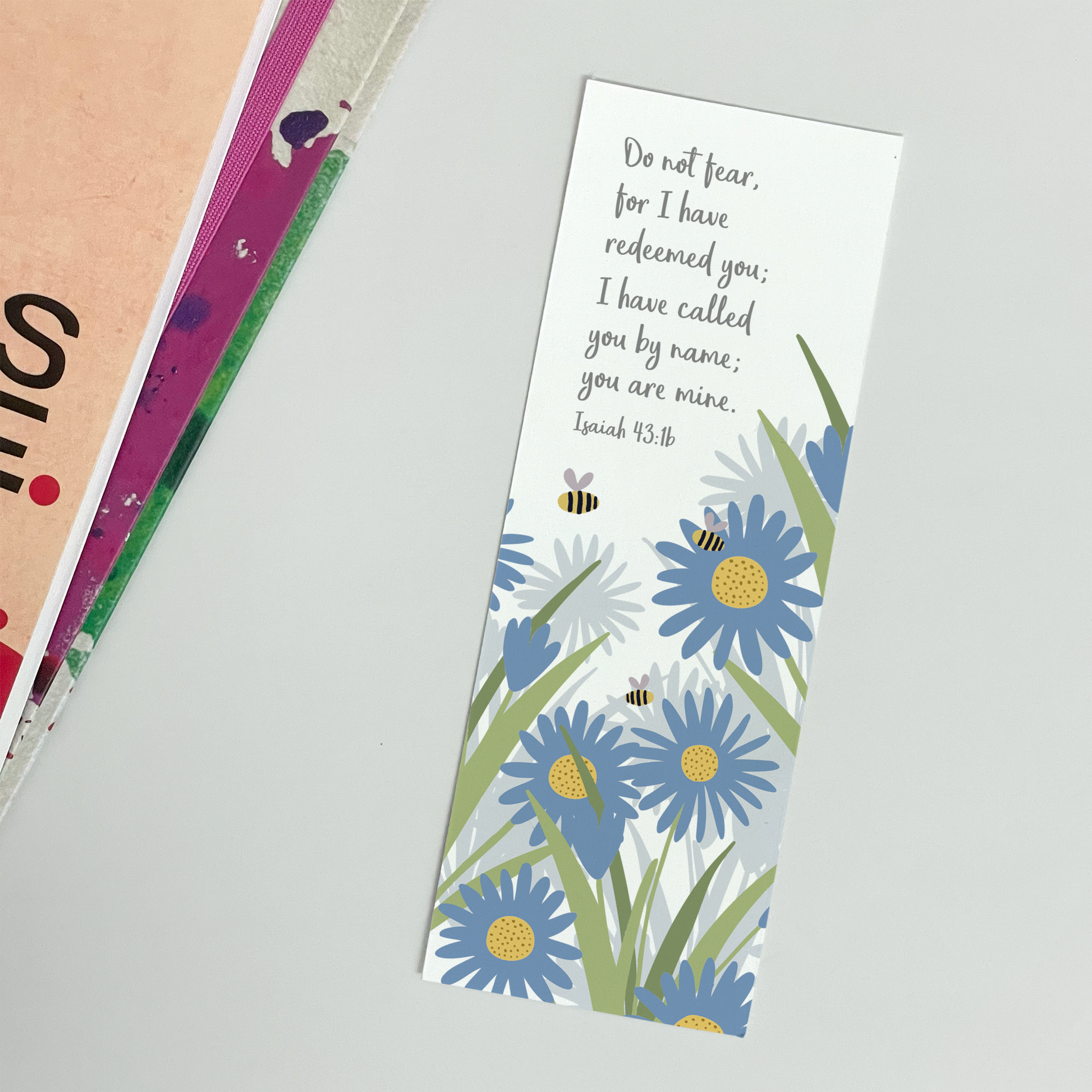 CHRISTIAN BOOKMARK GIFT - ISAIAH 43:1B - THE WEE SPARROW