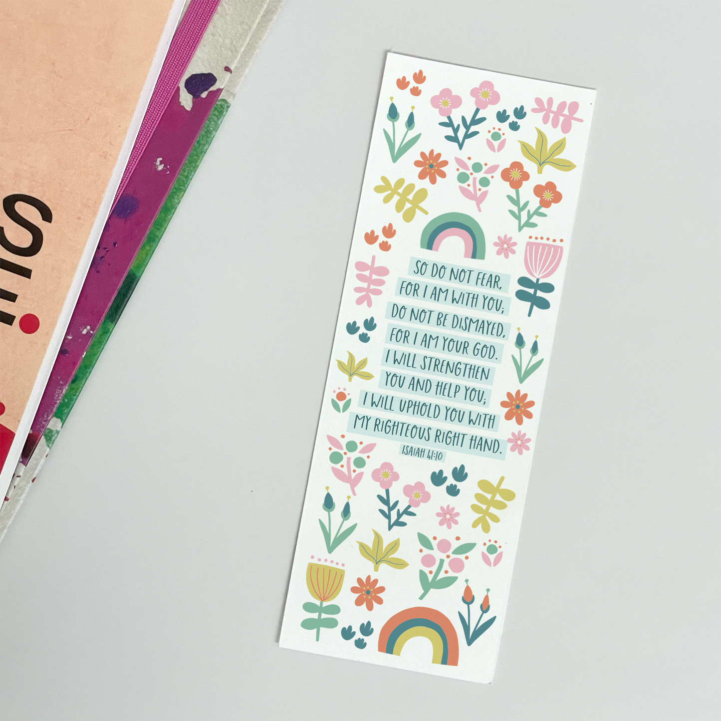 CHRSTIAN BOOKMARK GIFT - ISAIAH 41:10 - THE WEE SPARROW