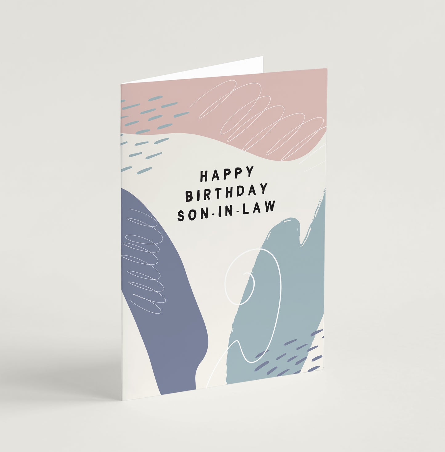 Abstract Son in Law Birthday Card - A5