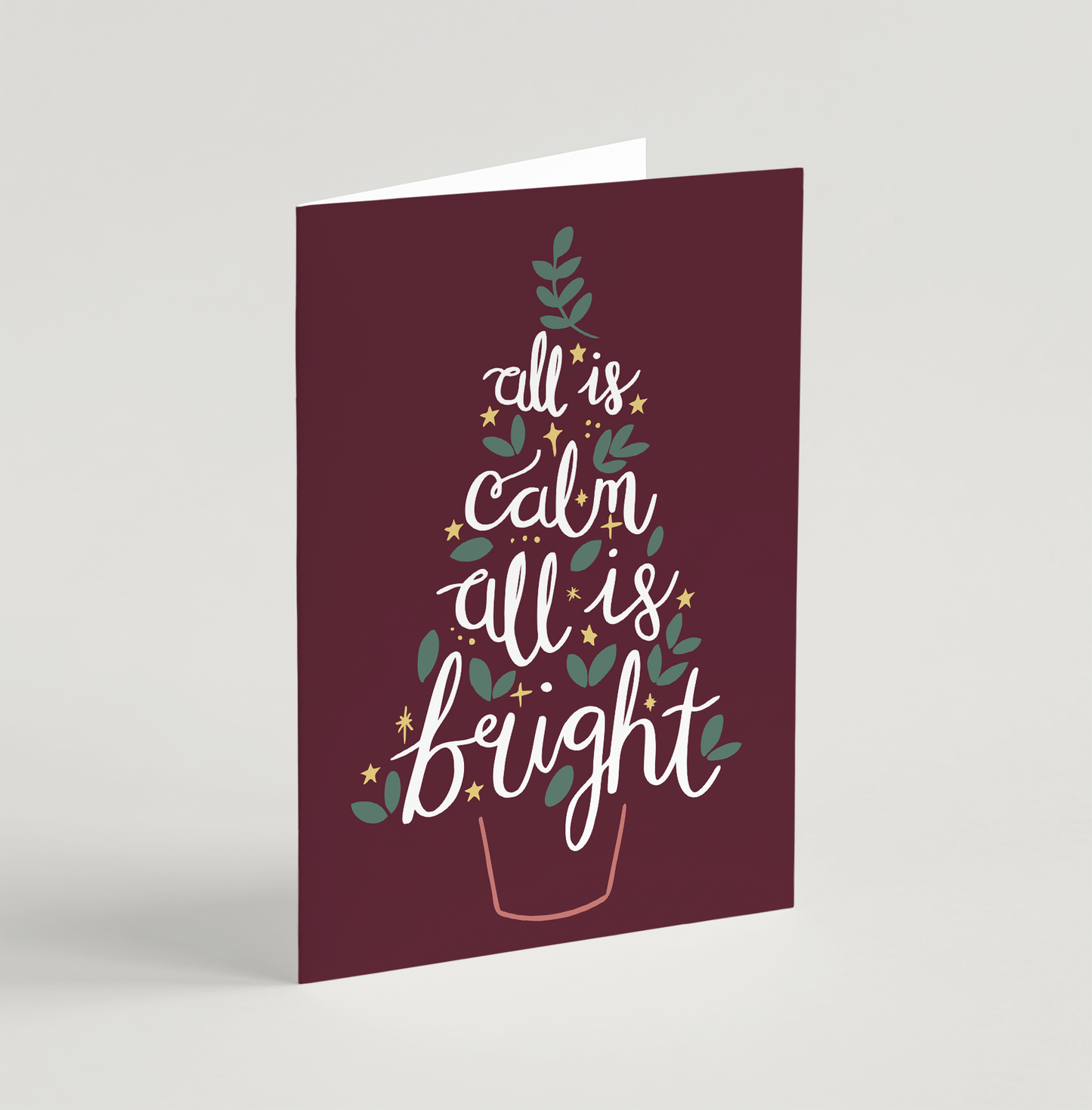 All Is Calm (2022) Christmas Cards - 10 Pack - Cello Packaging