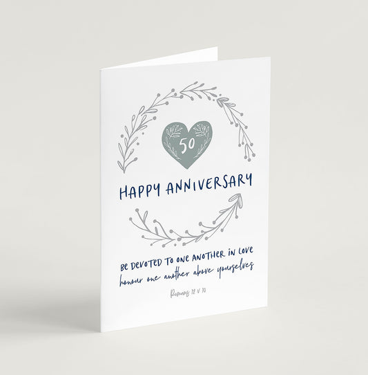 Happy Anniversary - choose your number!  greeting card