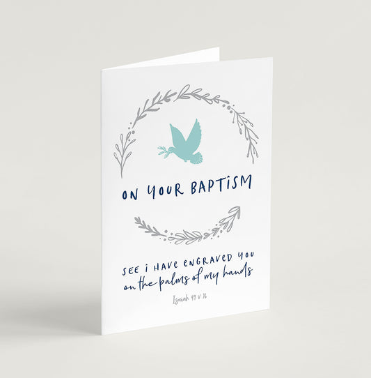 On Your Baptism greeting card