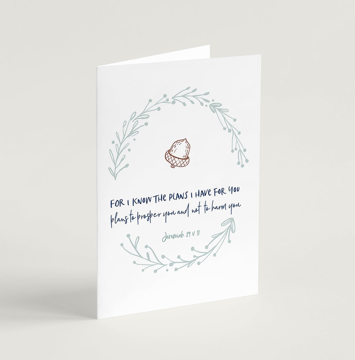 For I know the plans greeting card