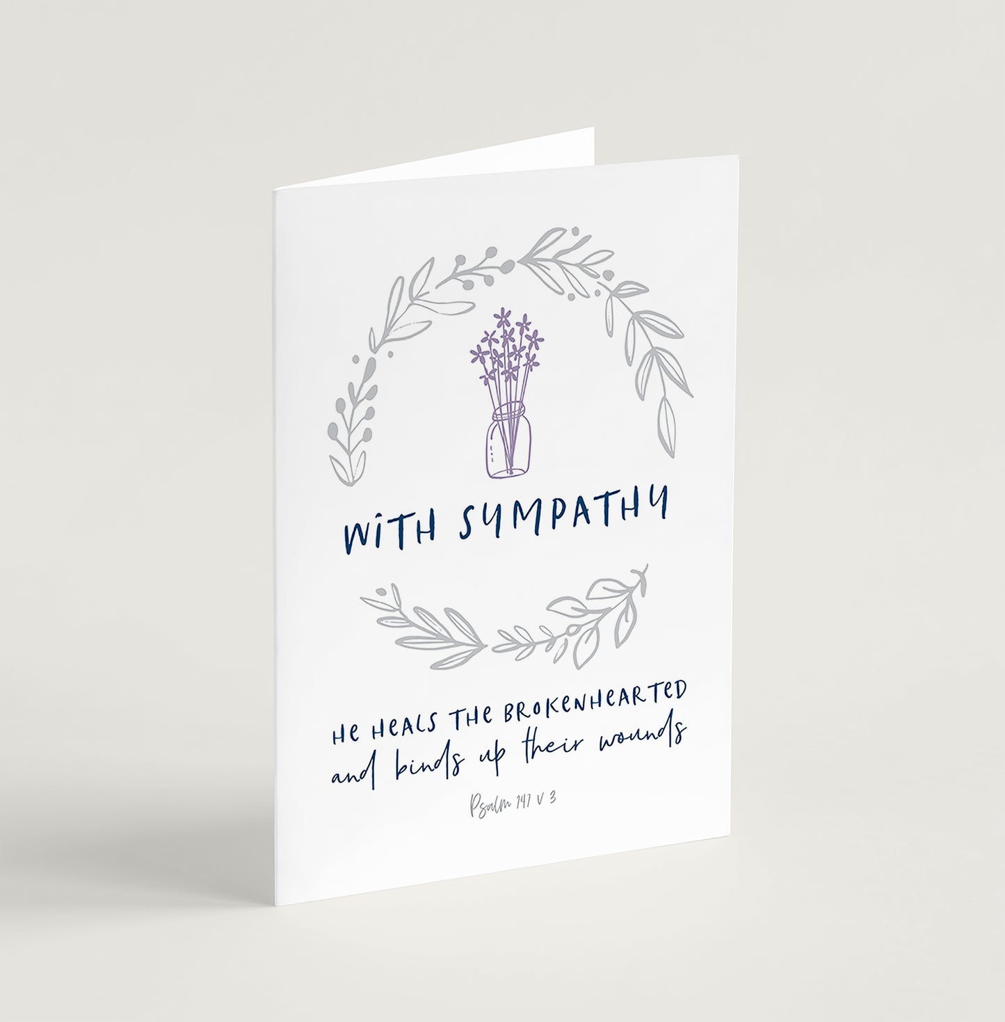 With Sympathy greeting card
