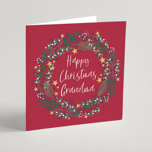 Happy Christmas Grandma (2022) Single Christmas Card