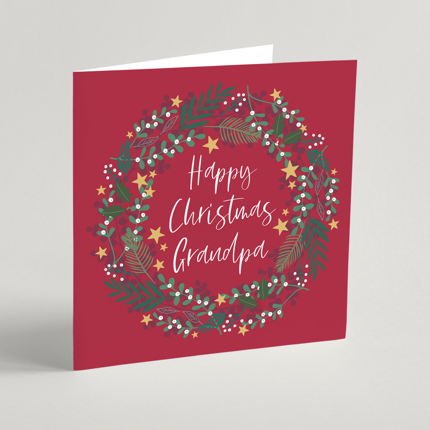 Happy Christmas Grandpa (2022) Single Christmas Card