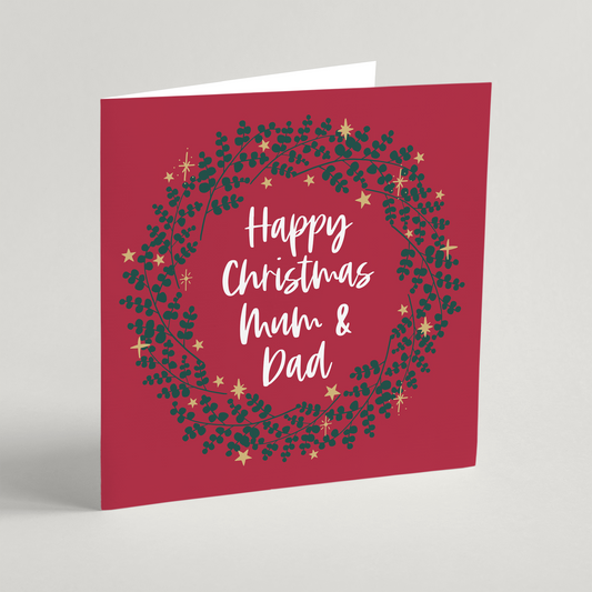 Happy Christmas Mum and Dad (2022) Single Christmas Card