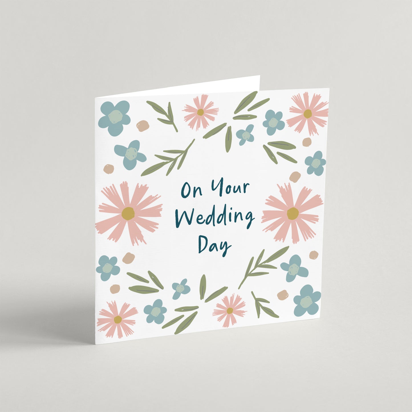 'On Your Wedding Day' Greeting Card & Envelope