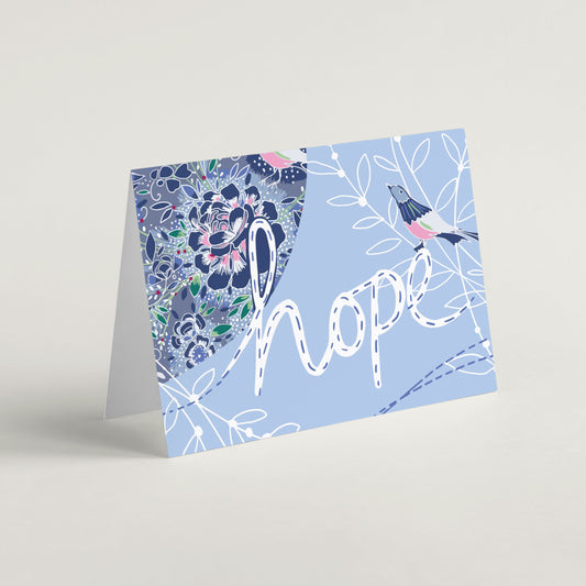 'Hope'  greeting card by Emily Kelly
