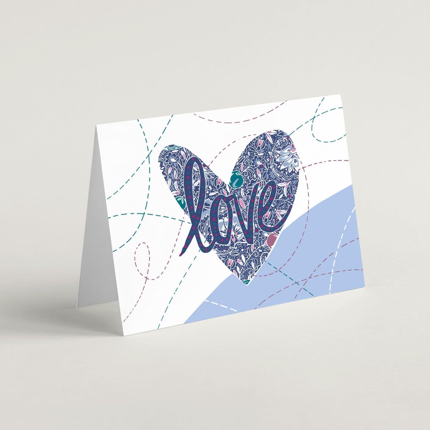 'Love'  greeting card by Emily Kelly