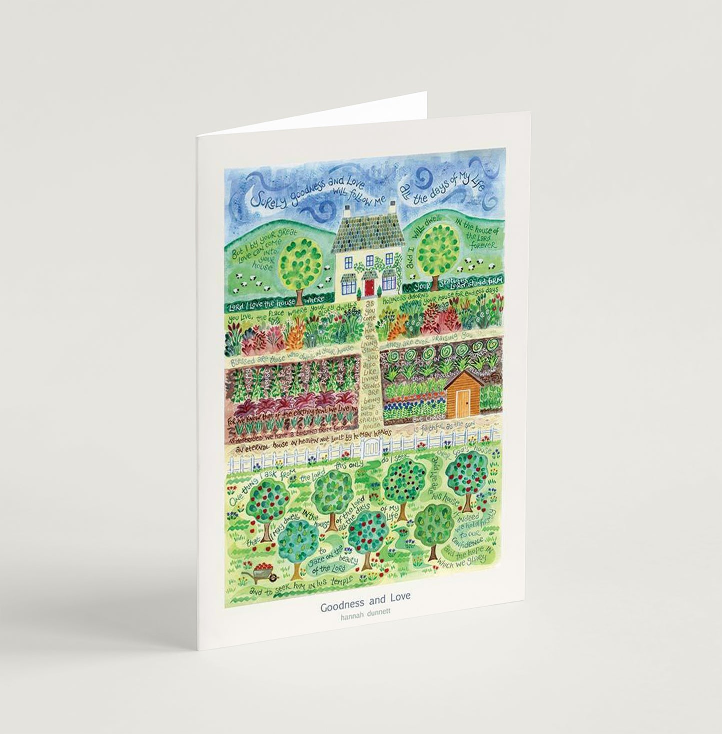 'Goodness and Love' by Hannah Dunnett - Greeting Card