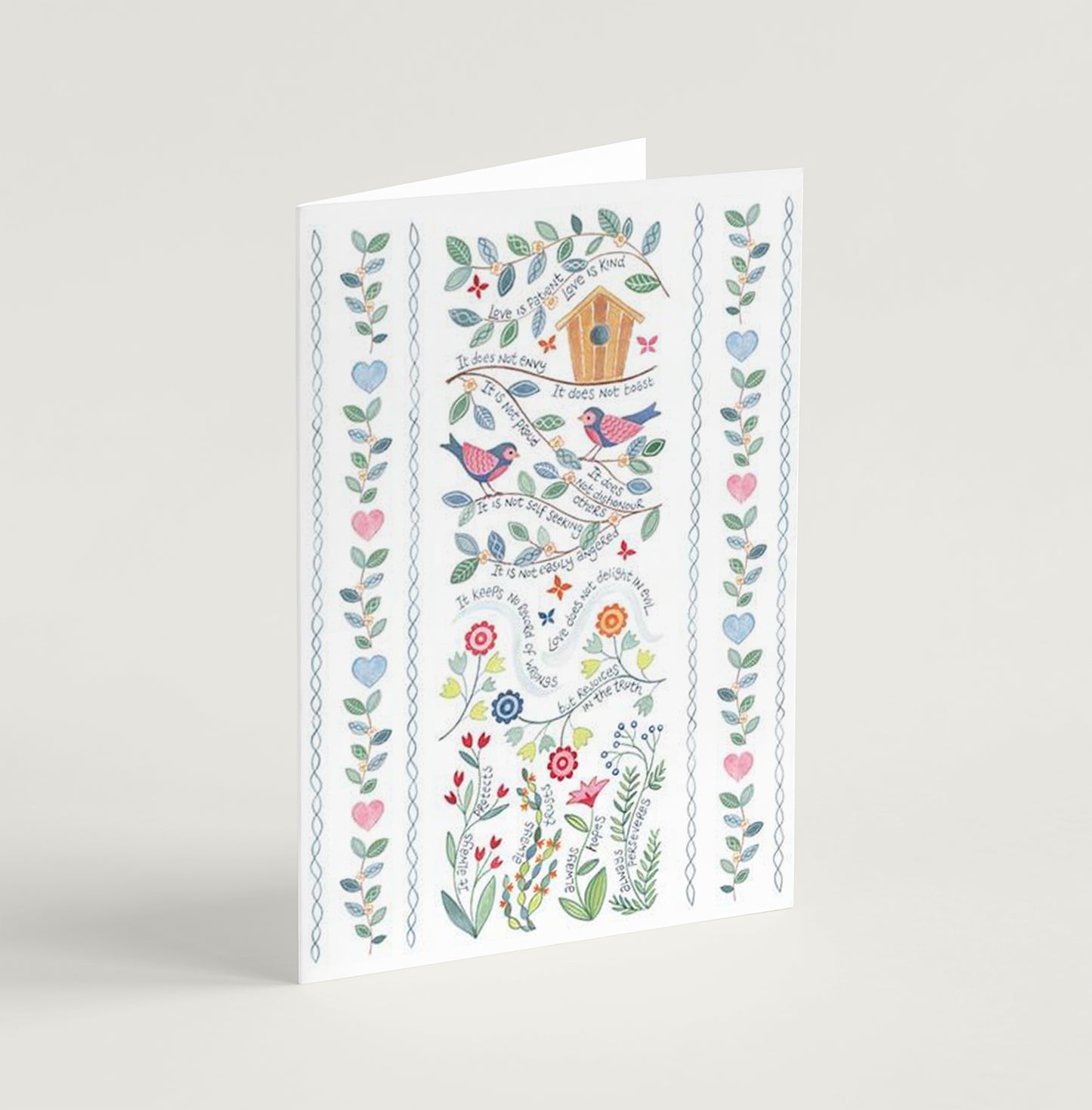'Love is Patient' by Hannah Dunnett - Greetings Card