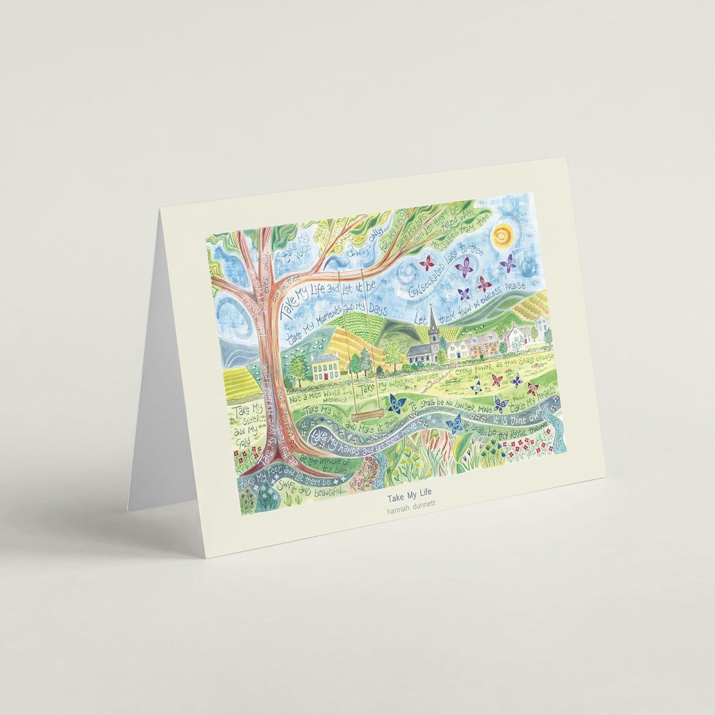 'Take my life' by Hannah Dunnett Greeting Card