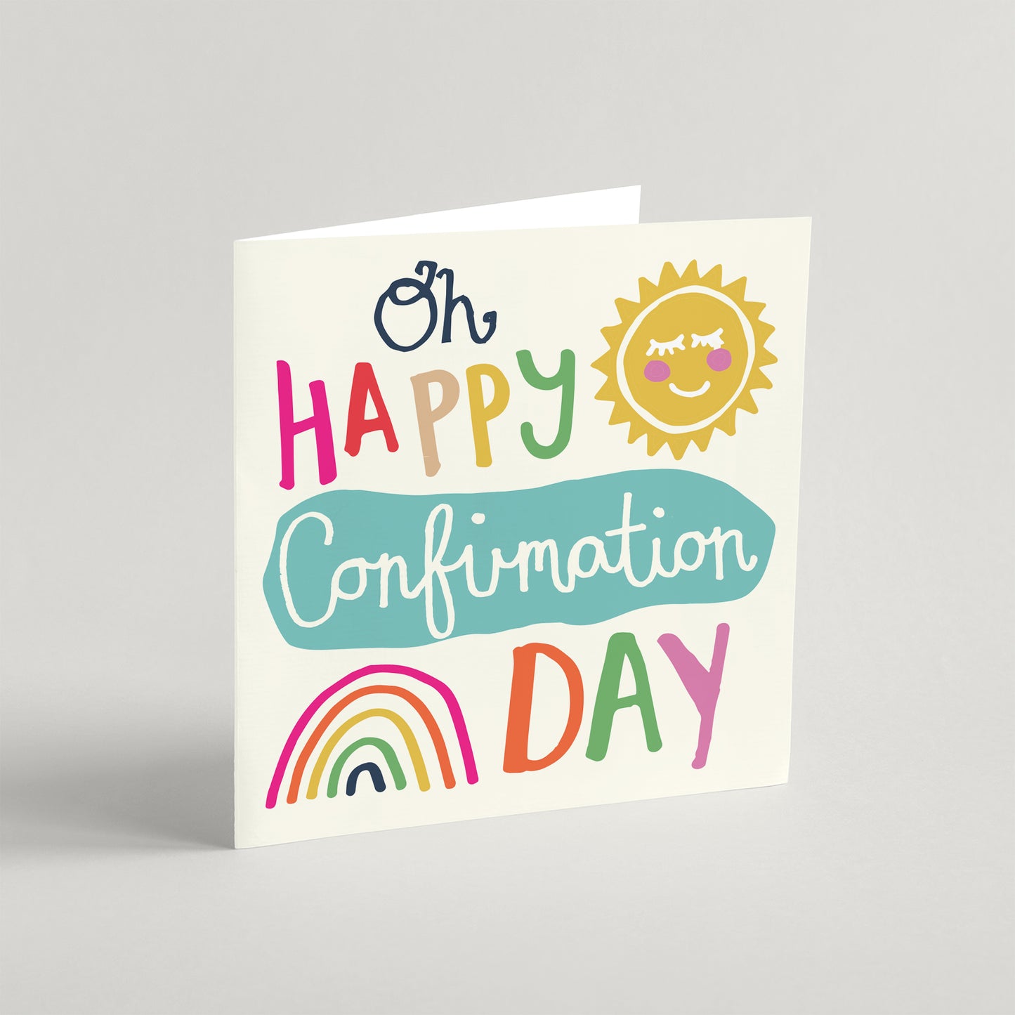 'Oh Happy Confirmation Day' Greeting Card & Envelope