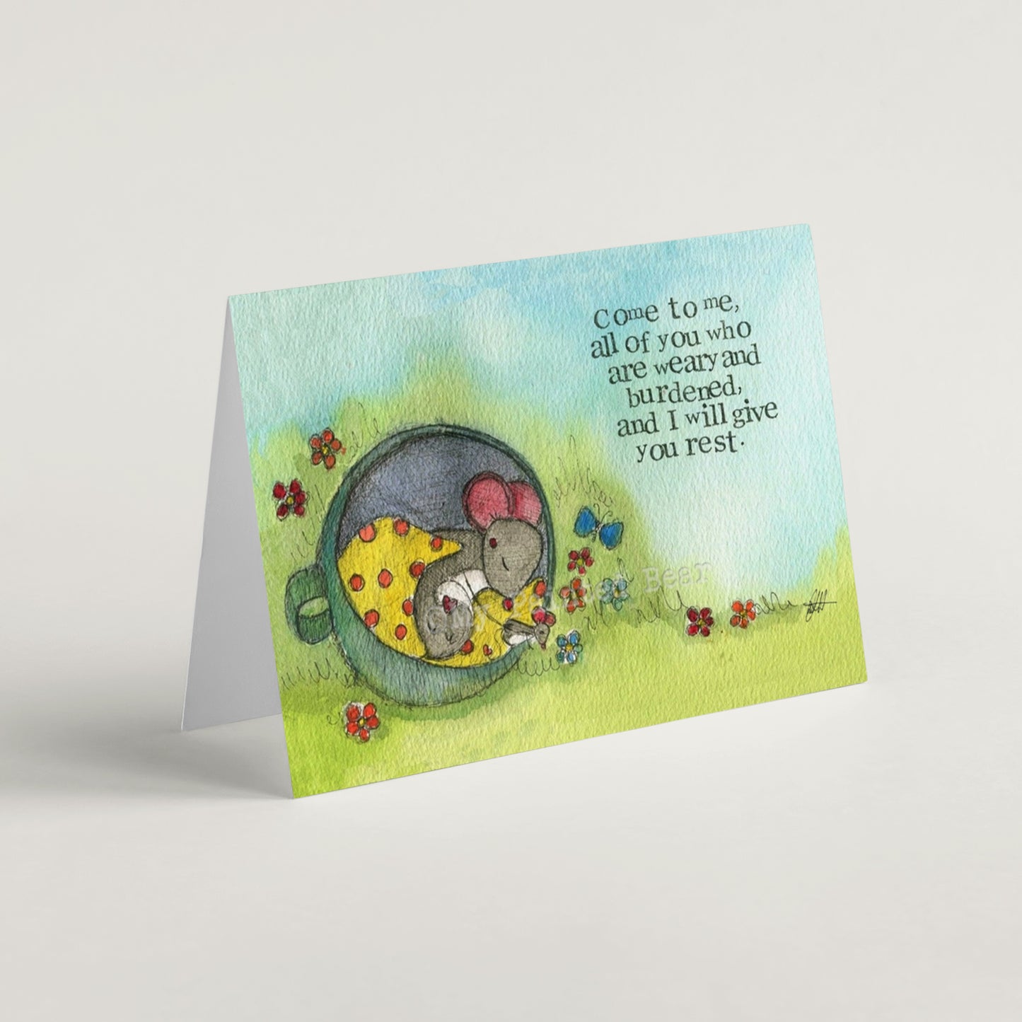 Come To Me greeting card
