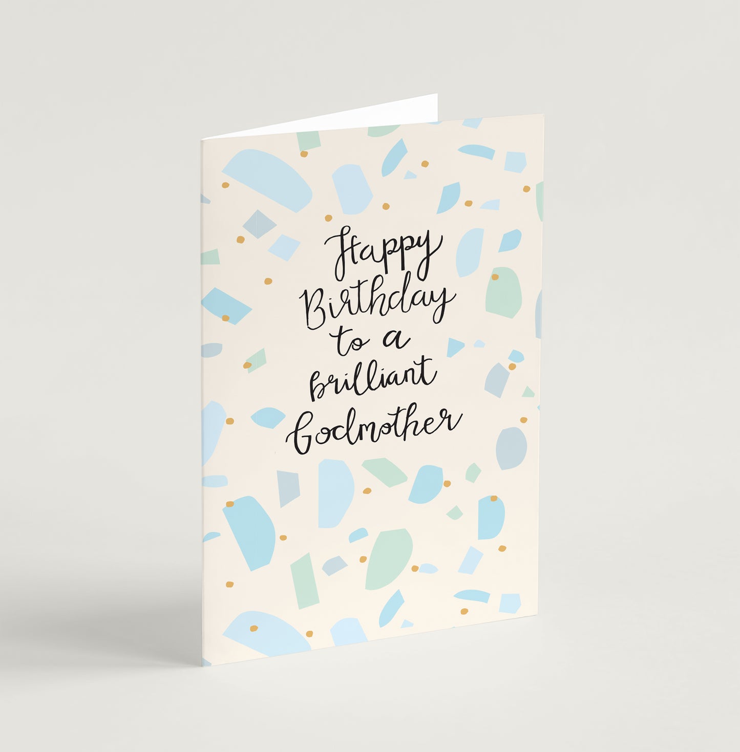 'Brilliant Godmother' Birthday Card & Envelope