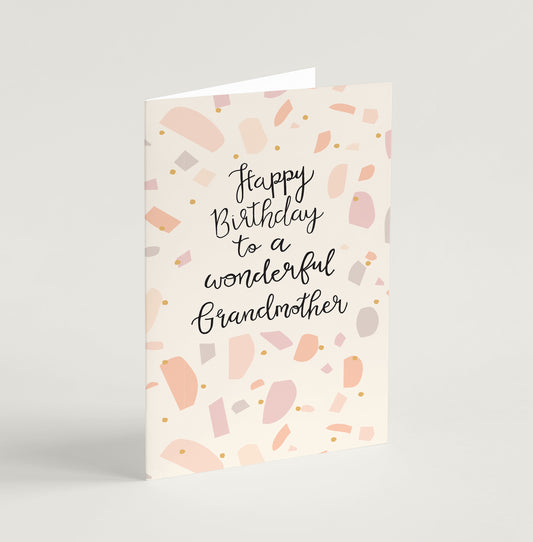 'Wonderful Grandmother' Birthday Card & Envelope