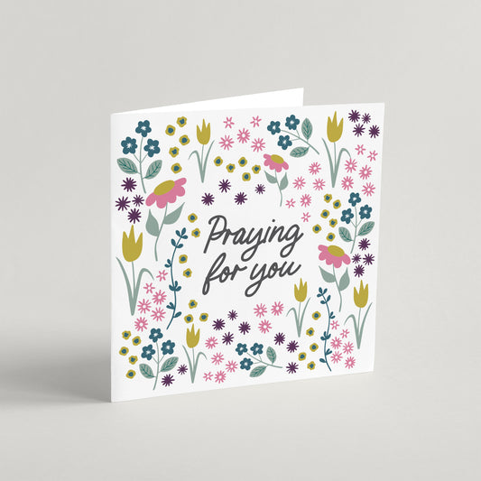 'Praying For You' Greeting Card and Envelope