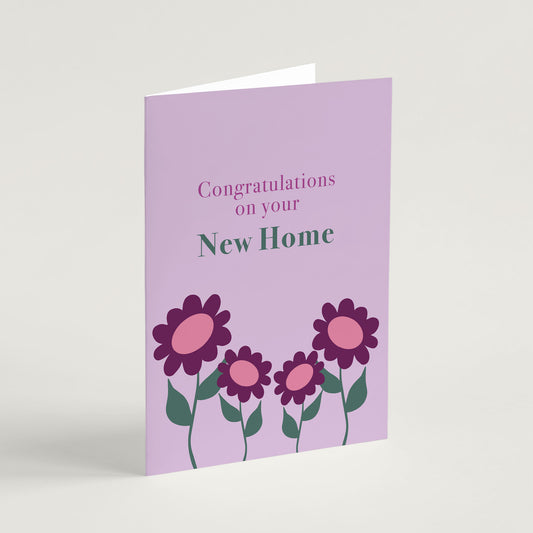 'New Home' Greeting Card & Envelope