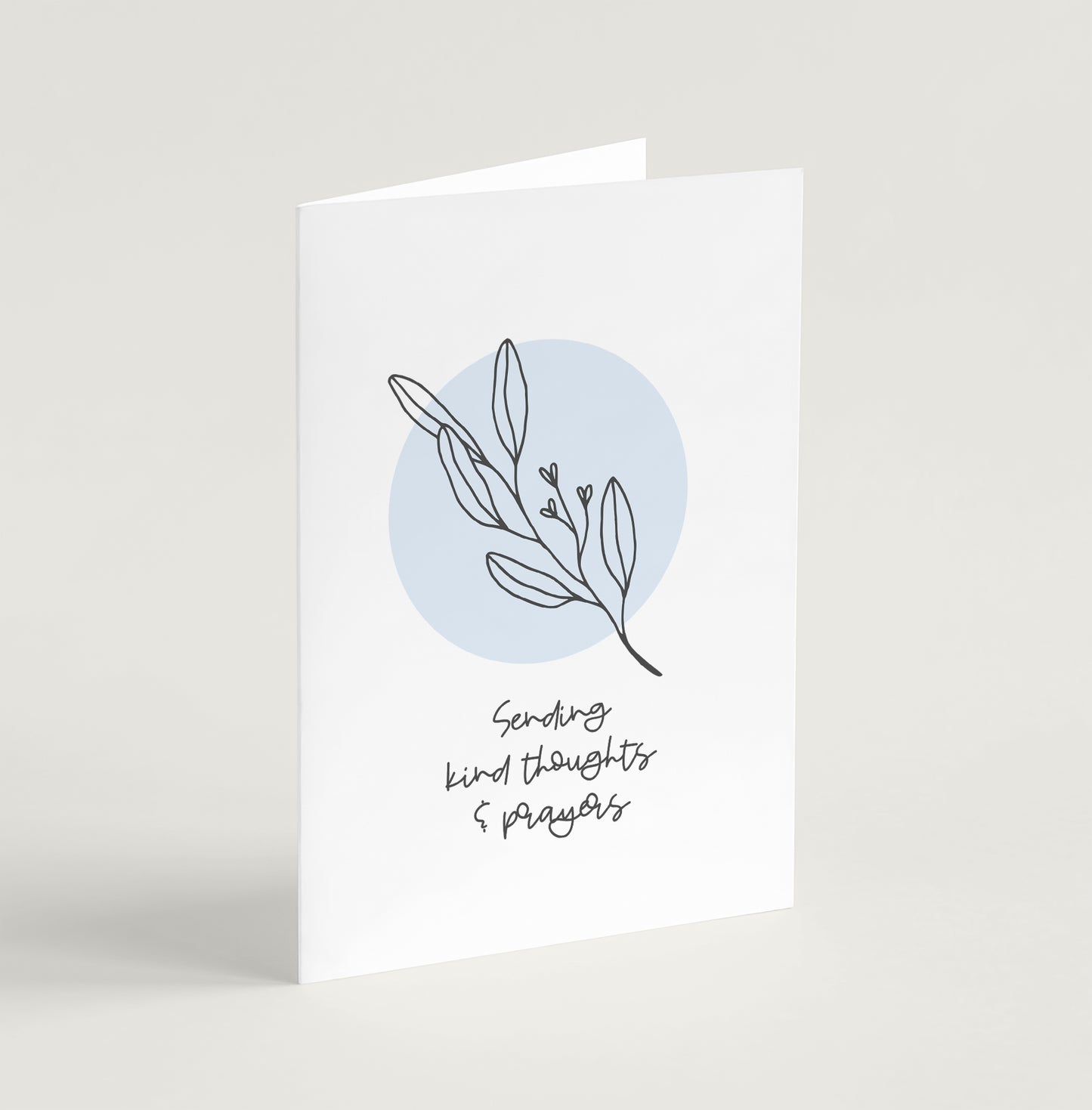 'Kind Thoughts & Prayers' (Flora) - Sympathy Card