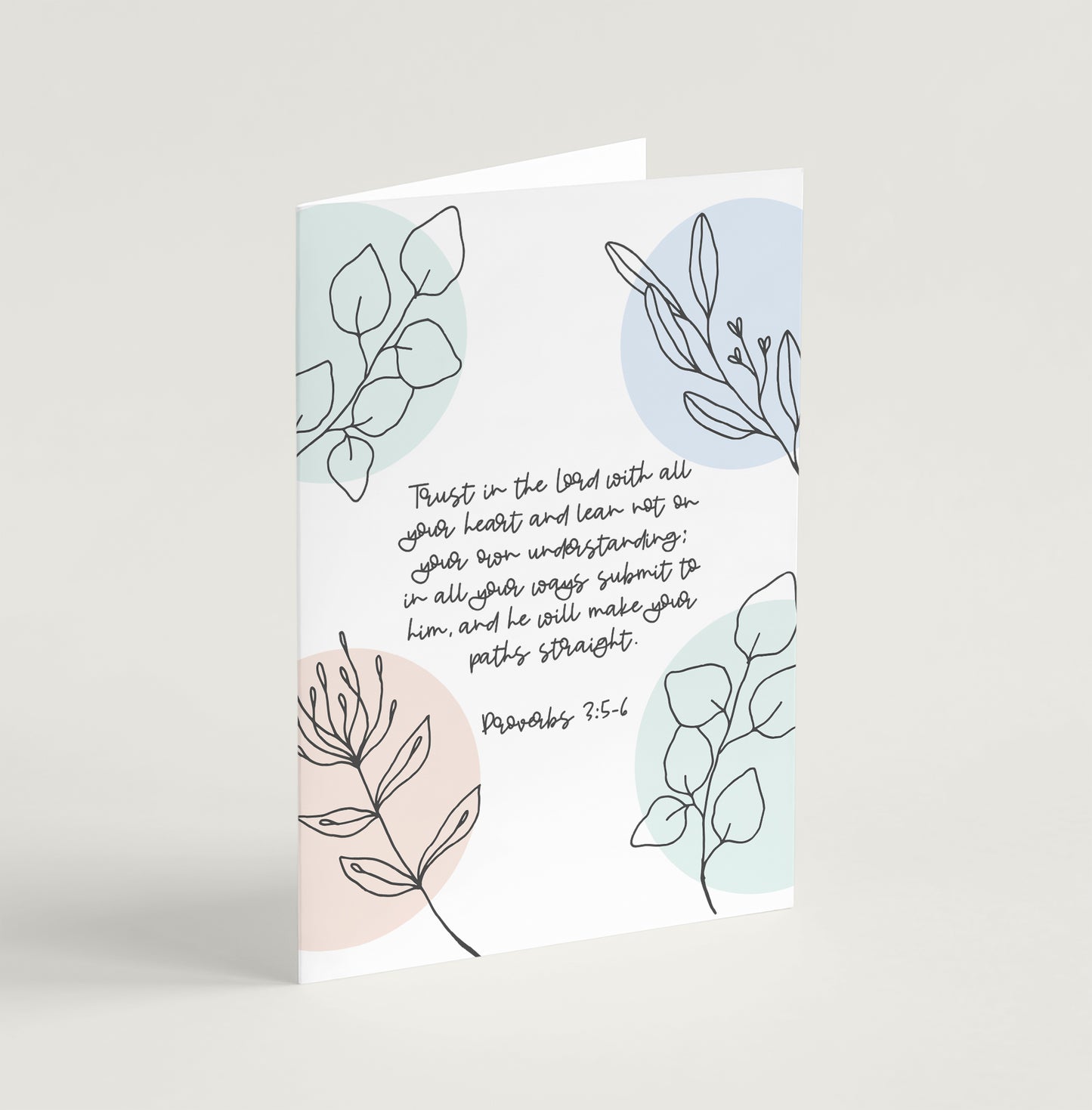 'Trust in the Lord' (Flora) - Greeting Card