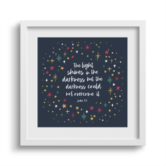 'The Light Shines' Christmas Framed Print