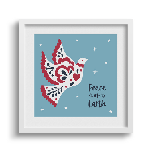 'Peace on Earth' Christmas Framed Print