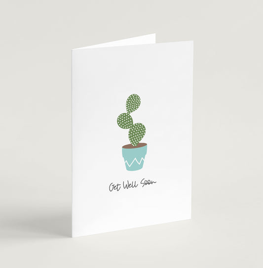 'Get Well Soon' (House Jungle) - Greeting Card