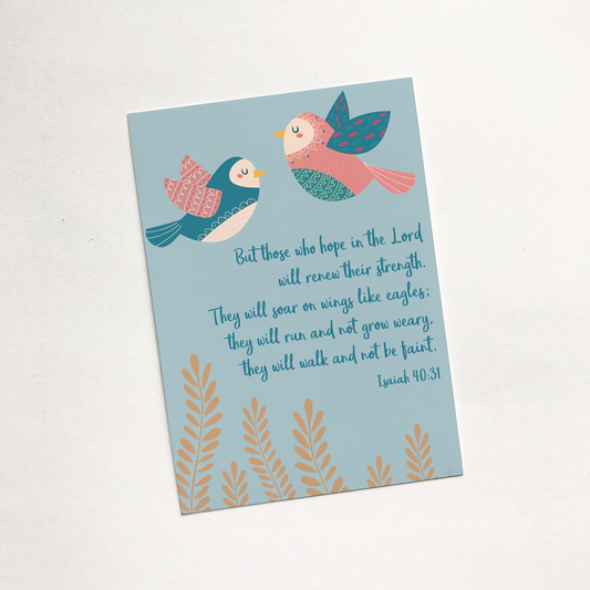 'But Those Who Hope' (Harvest) - Christian Sharing Card