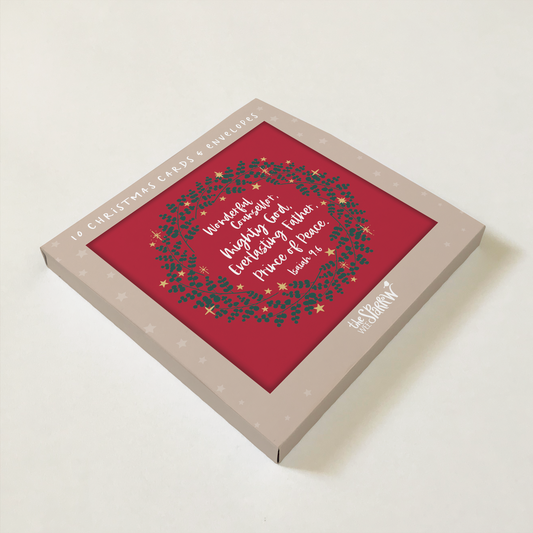 Wonderful Counsellor Christmas Cards - 10 Pack - Card Box