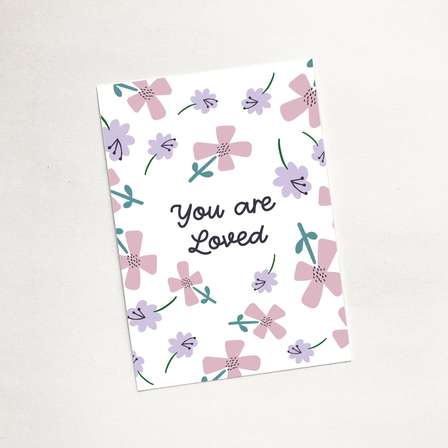 'You are Loved' (Petals) - Christian Mini Card