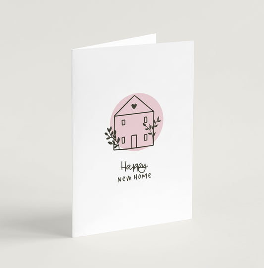 'Happy New Home' (Scandi Home) - Greeting Card