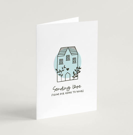 'Sending Love' (Scandi Home) - Greeting Card