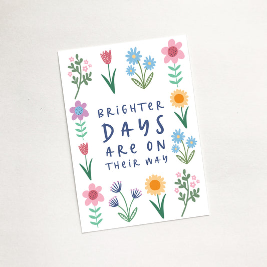 'Brighter Days' (Spring) - Christian Mini Card