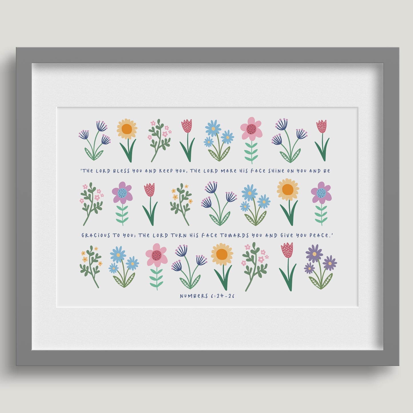'The Lord Bless You' (Spring version)- Framed Print - Multiple sizes & colours