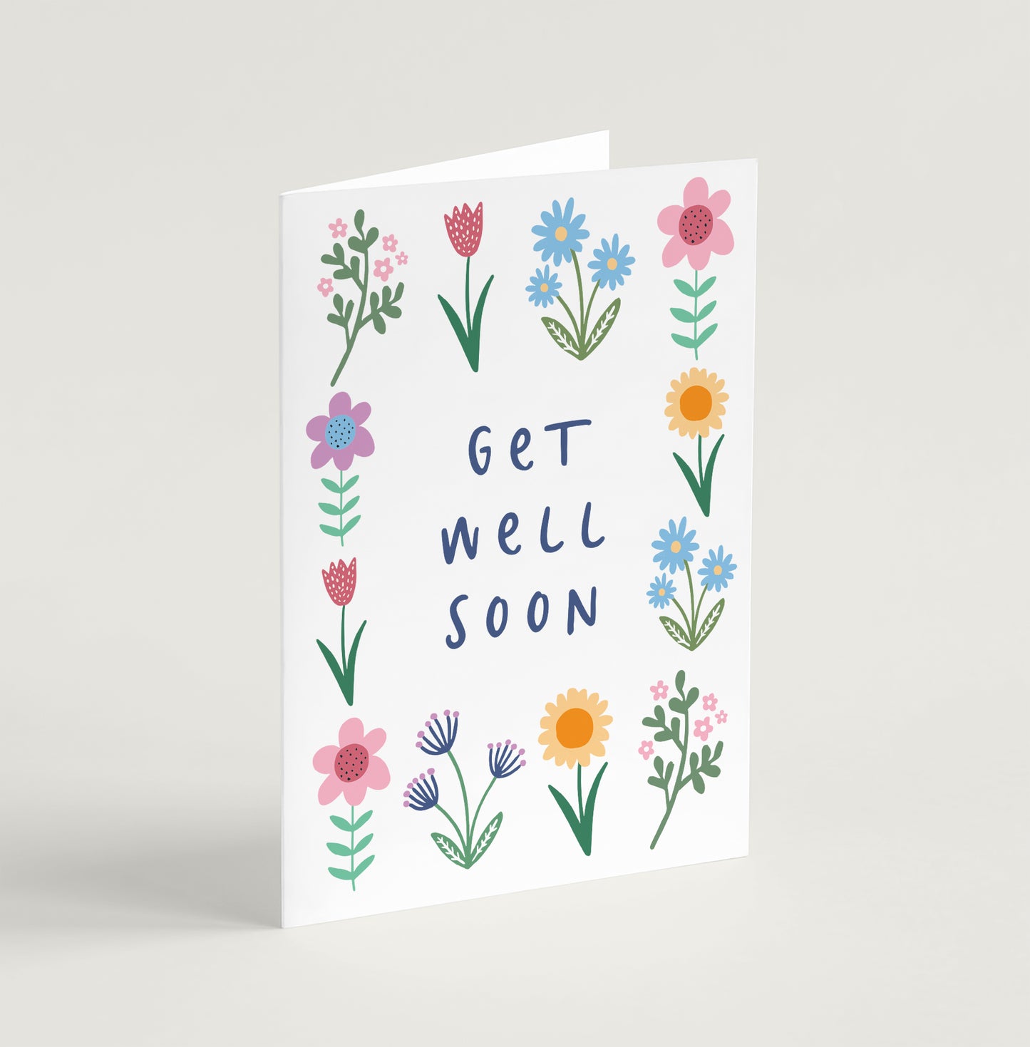 'Get Well Soon' (Spring version) - Greeting Card