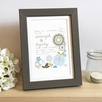 'Strength & Dignity' by Emily Burger - Framed Print