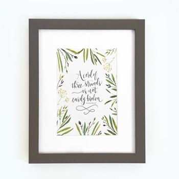 'A Cord of Three Strands' by Emily Burger - Framed Print