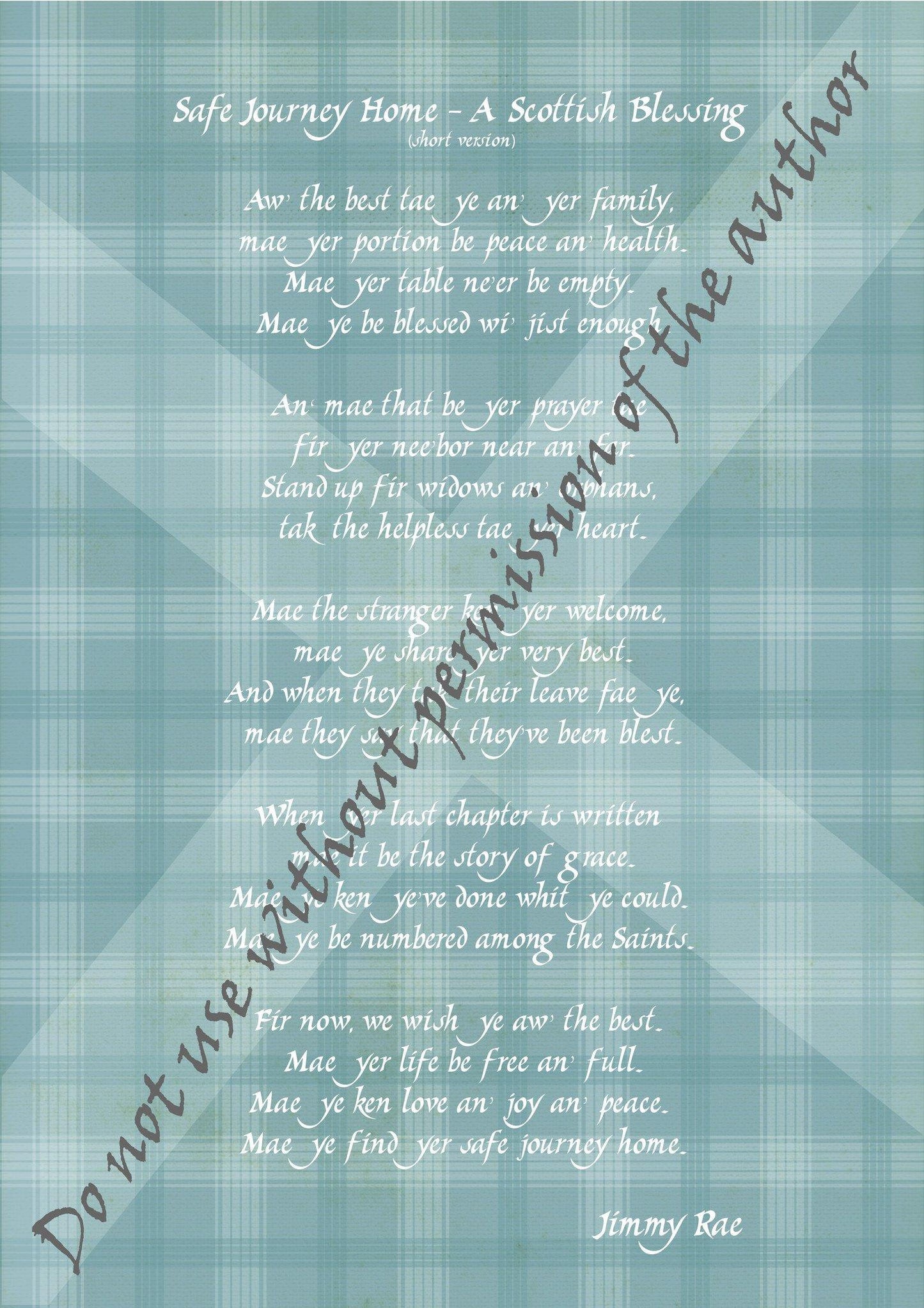 A Scottish Blessing (short version) Print
