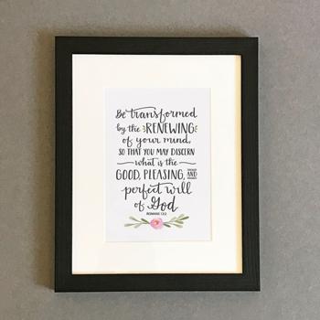 'Be Transformed' by Emily Burger - Framed Print