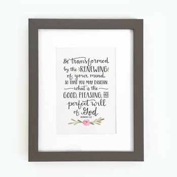 'Be Transformed' by Emily Burger - Framed Print