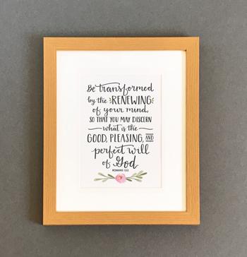 'Be Transformed' by Emily Burger - Framed Print