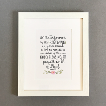 'Be Transformed' by Emily Burger - Framed Print