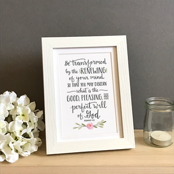 'Be Transformed' by Emily Burger - Framed Print